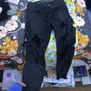 american eagle black jeans